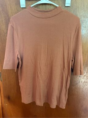 a new day Short Sleeve Mock Neck Top